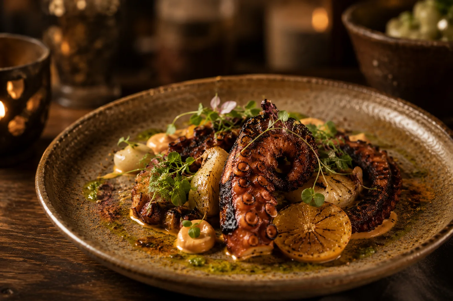 Wood-Fired Octopus